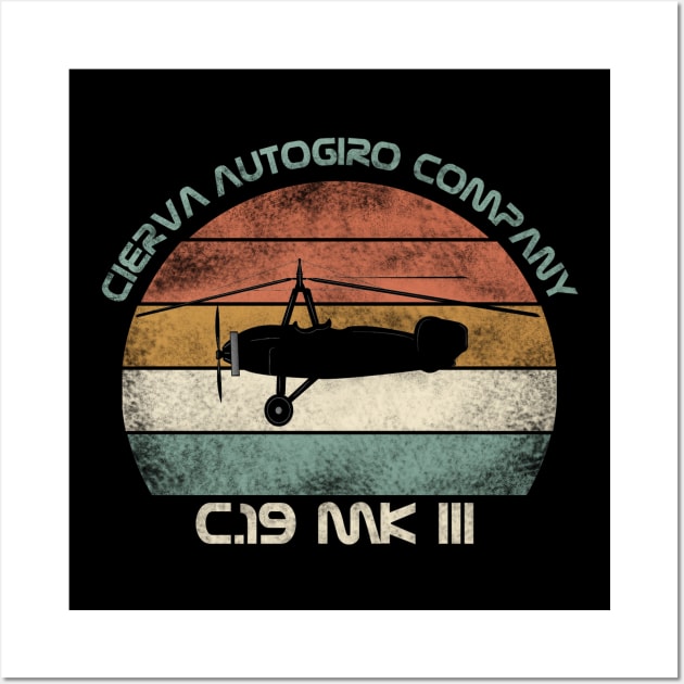 Cierva Autogiro Company Wall Art by LO2Camisetas